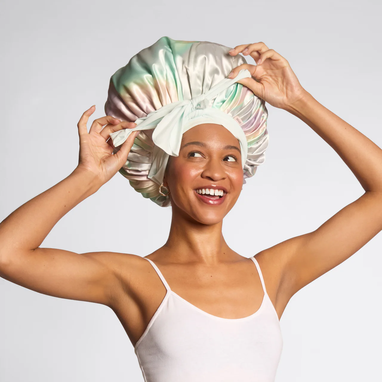 Aura Oversized Satin Bonnet - Image 2