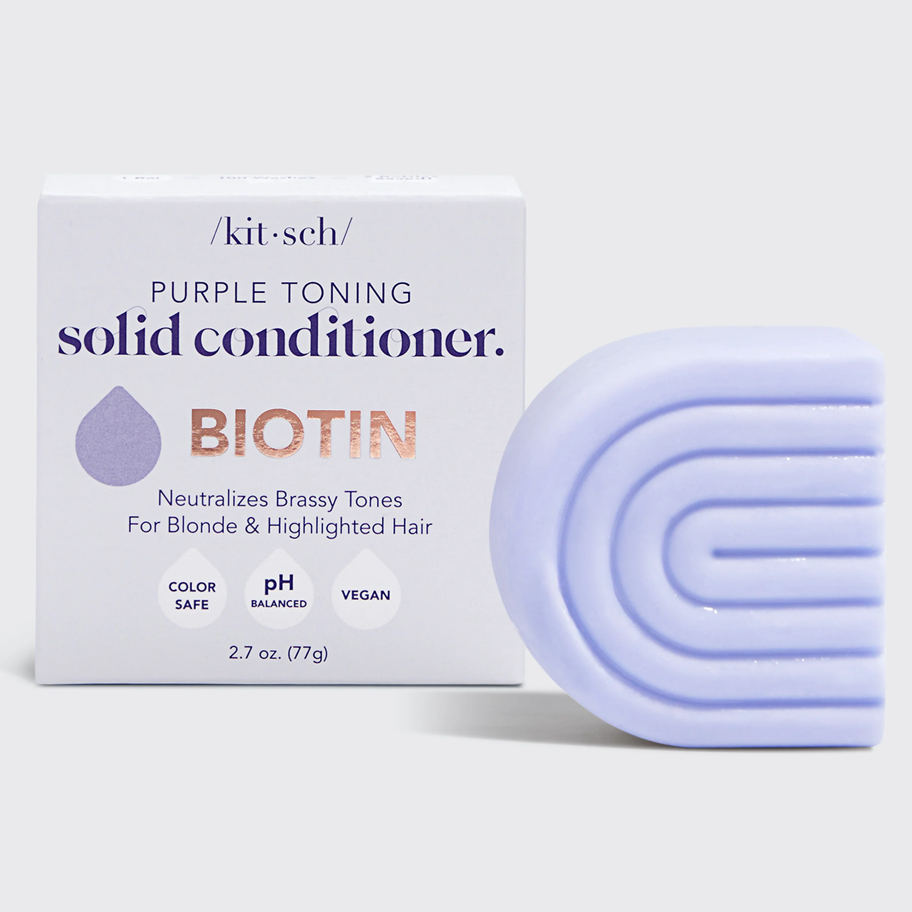Purple Shampoo & Conditioner Bar with Biotin Caddy Bundle - Image 5