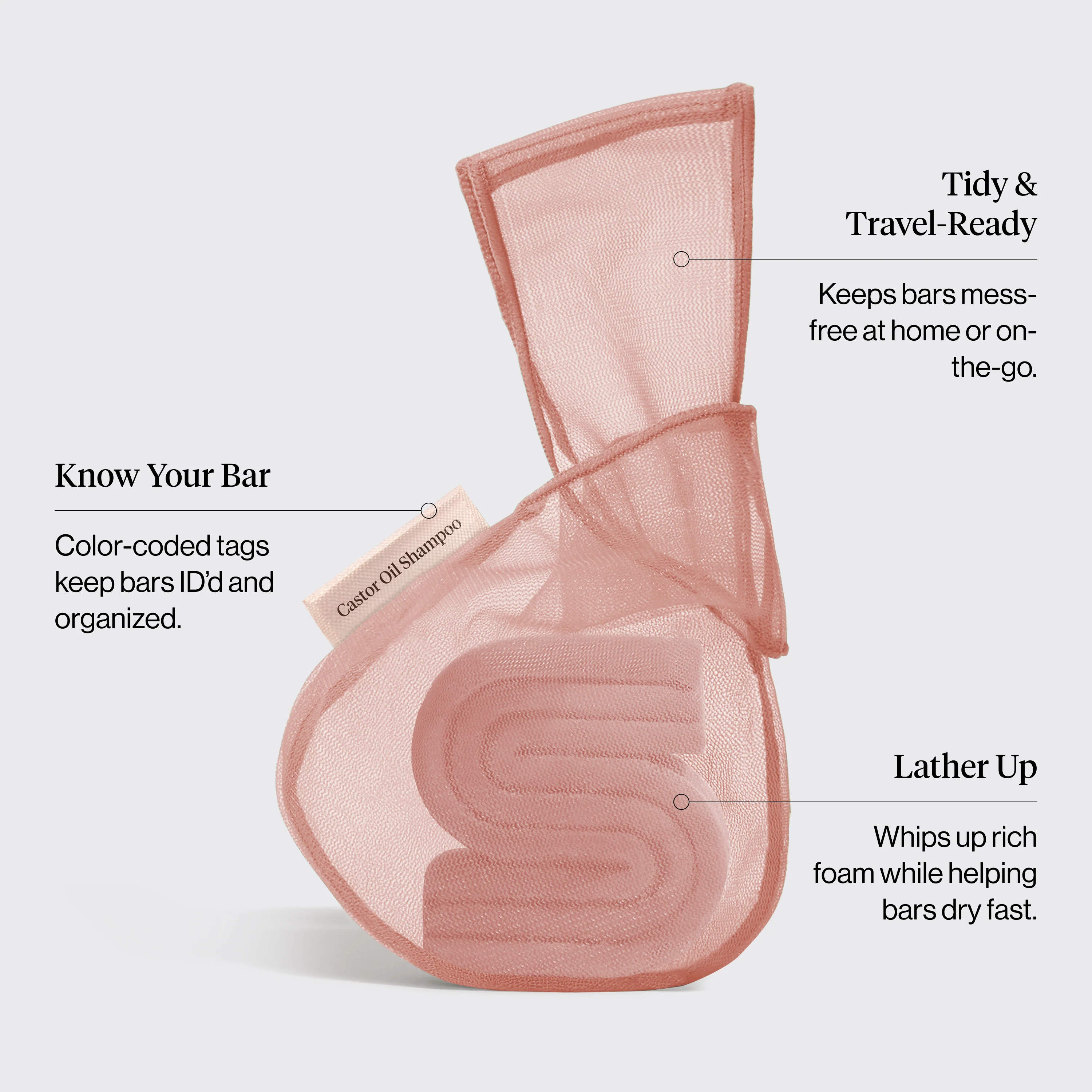 Kitsch Bar Saver Bag - CASTOR OIL Shampoo - Image 3