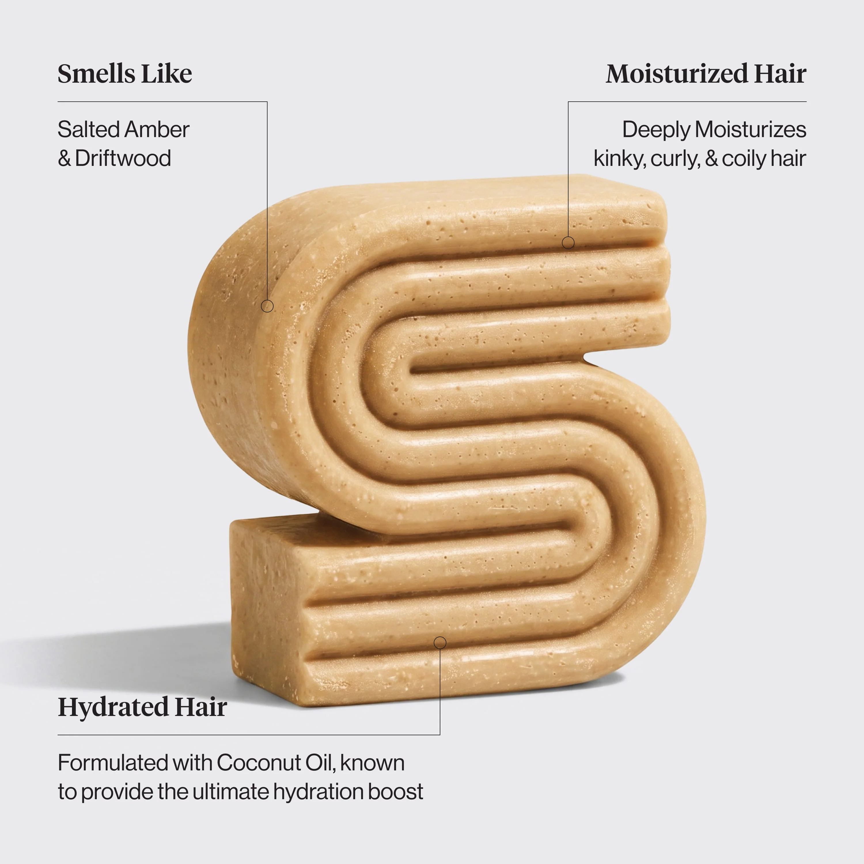 Coconut Oil Shampoo Bar for Dry Damaged Hair - Image 3