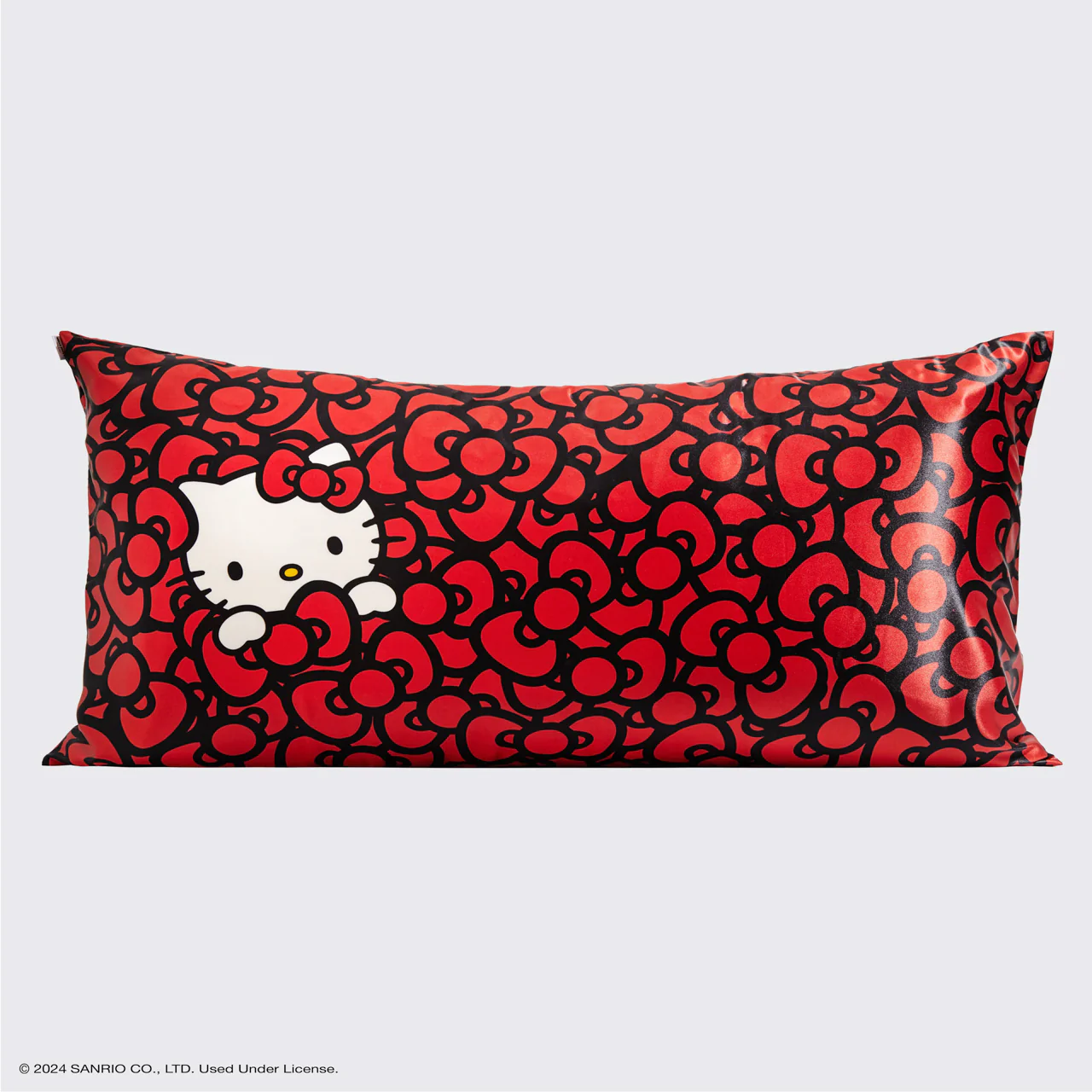 Kitsch x Hello Kitty Satin Pillowcase in Kitty Bathes in a Sea of Bows - King - Image 4