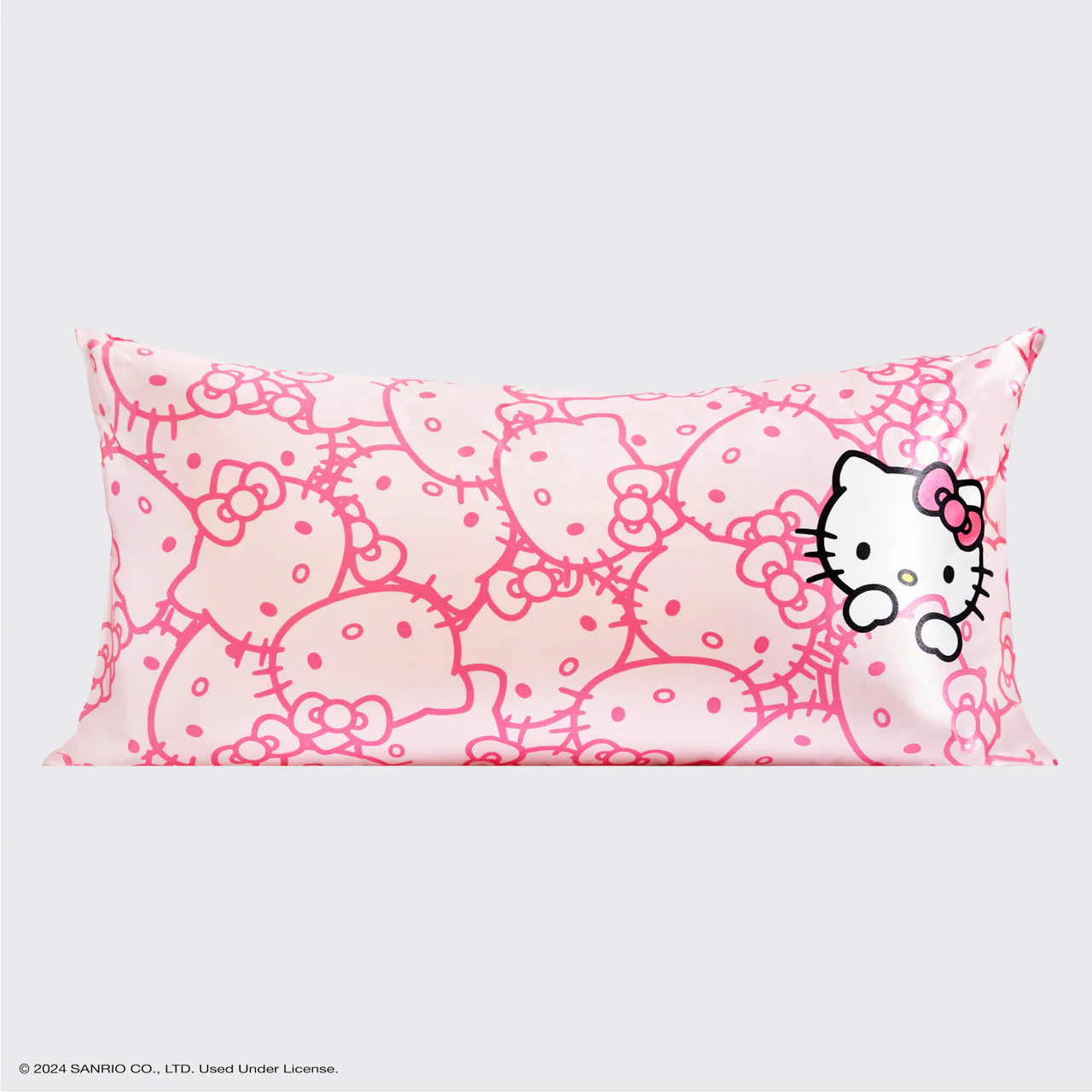 Kitsch x Hello Kitty Satin Pillowcase in Pink Hello Kitty Faces - King - Image 4