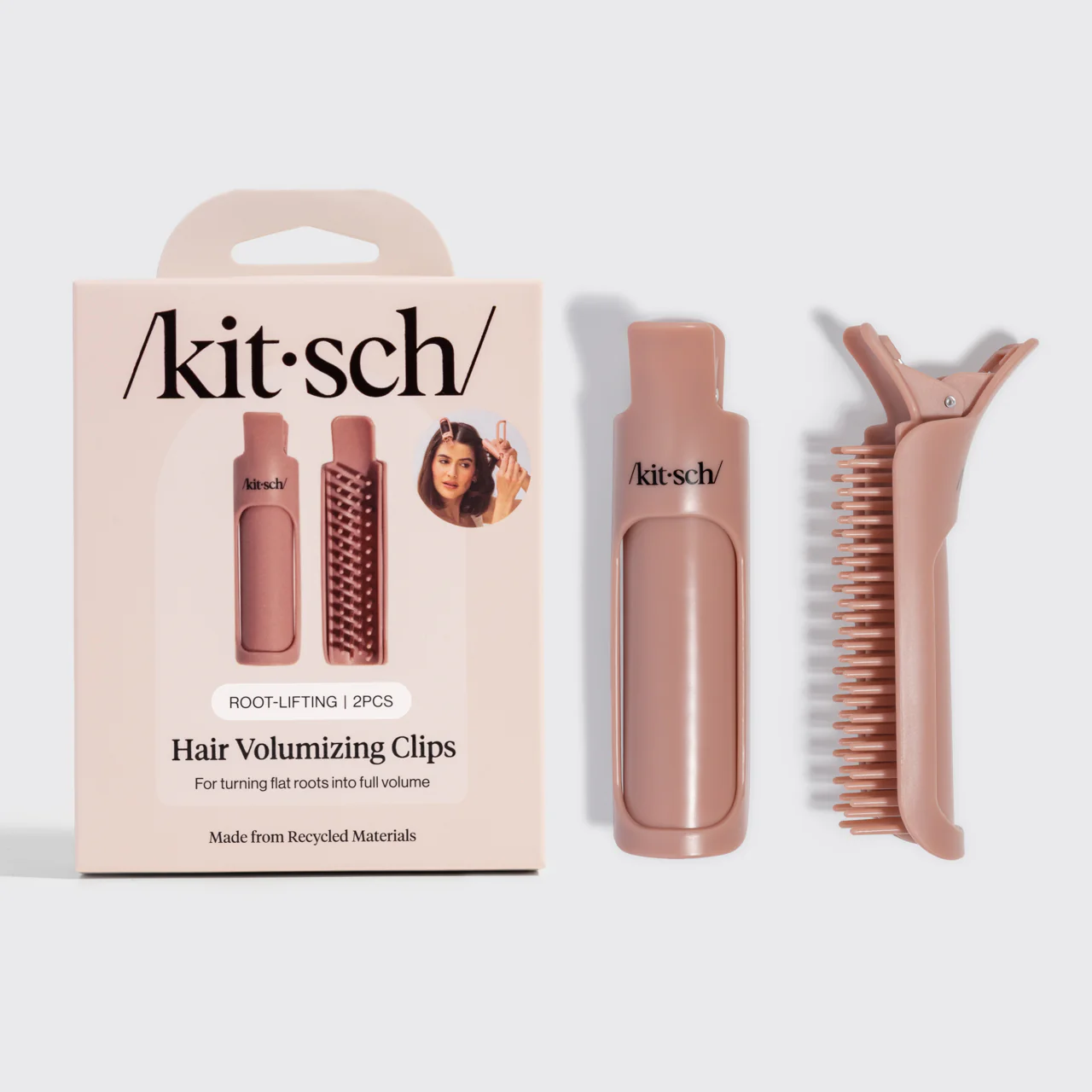 Hair Volumizing Clips in Terracotta