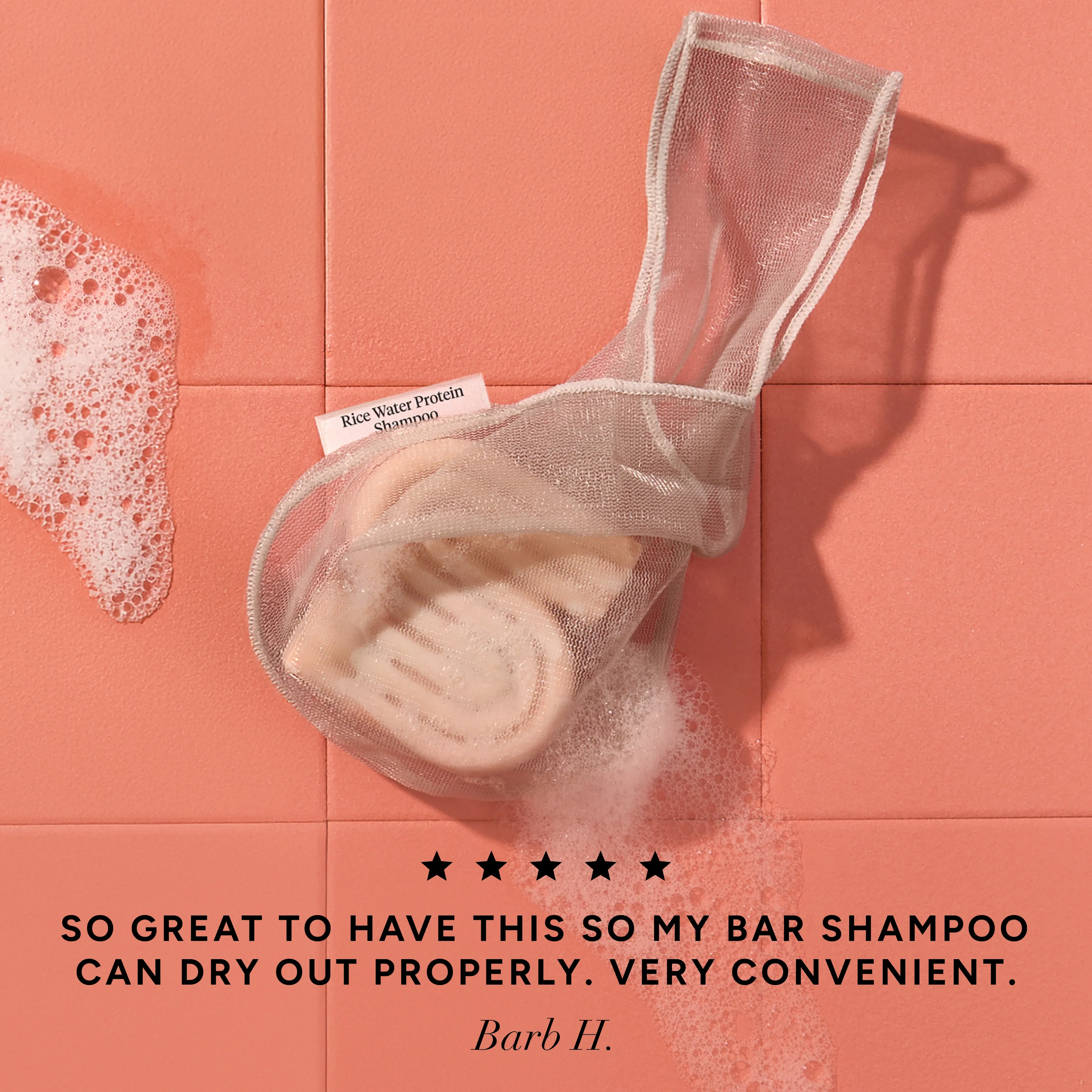 Kitsch Bar Saver Bag - RICE WATER PROTEIN Shampoo - Image 2
