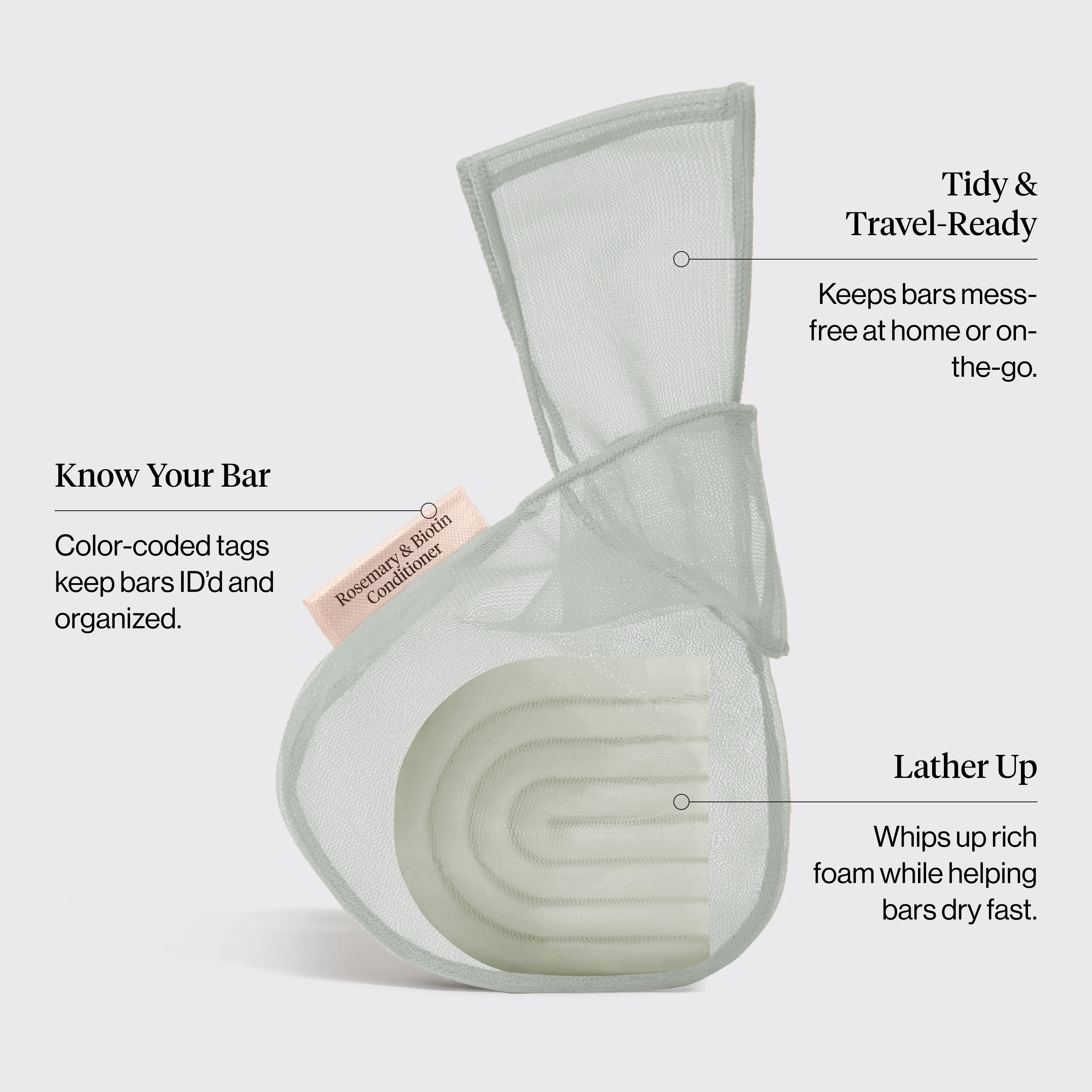 Kitsch Bar Saver Bag - ROSEMARY & BIOTIN Conditioner - Image 3