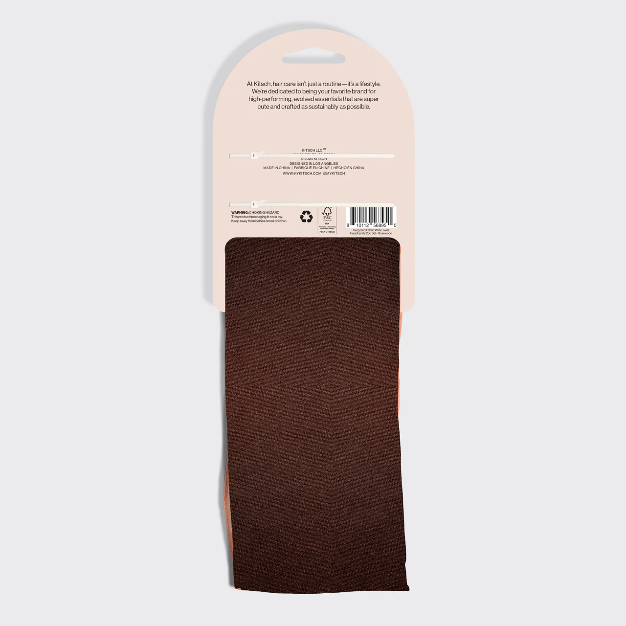 Rosewood Wide Twist Headbands 2pc Set - Image 5