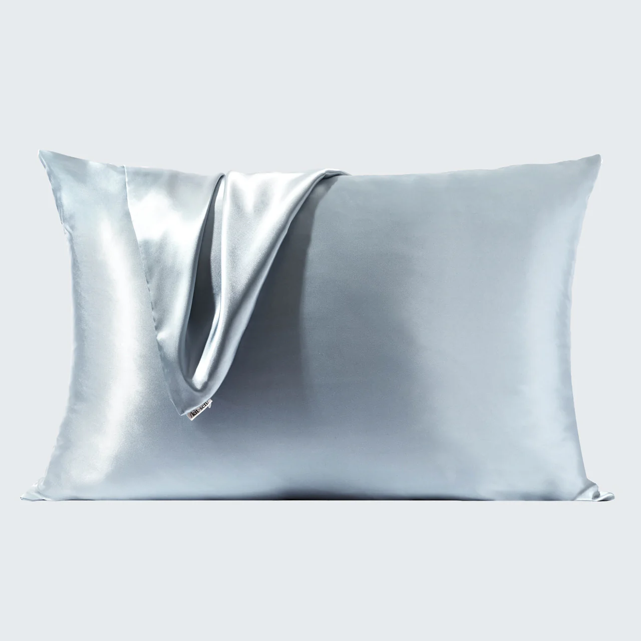 Satin Pillowcase in Haze Blue 4 Pack - Image 3