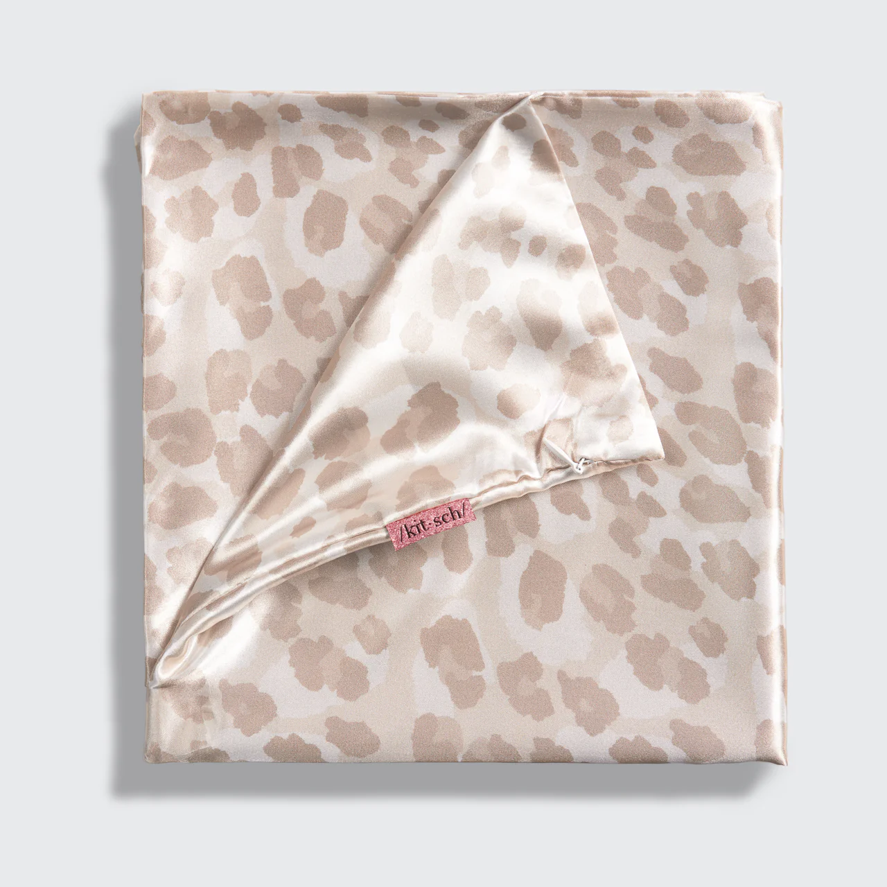 Satin Pillowcase in Leopard 2 Pack - King - Image 3