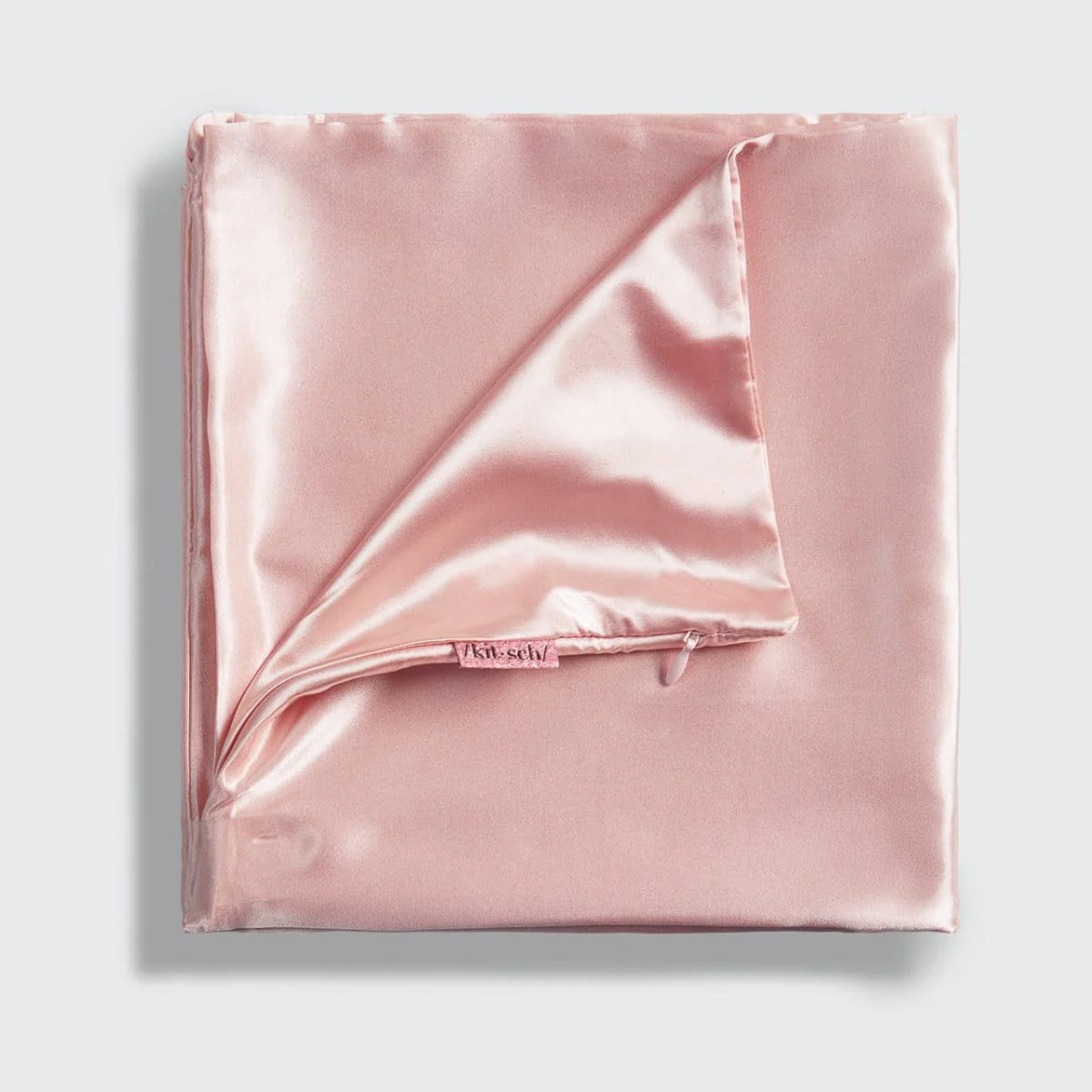 Satin Pillowcase in Blush 2 Pack - King - Image 4