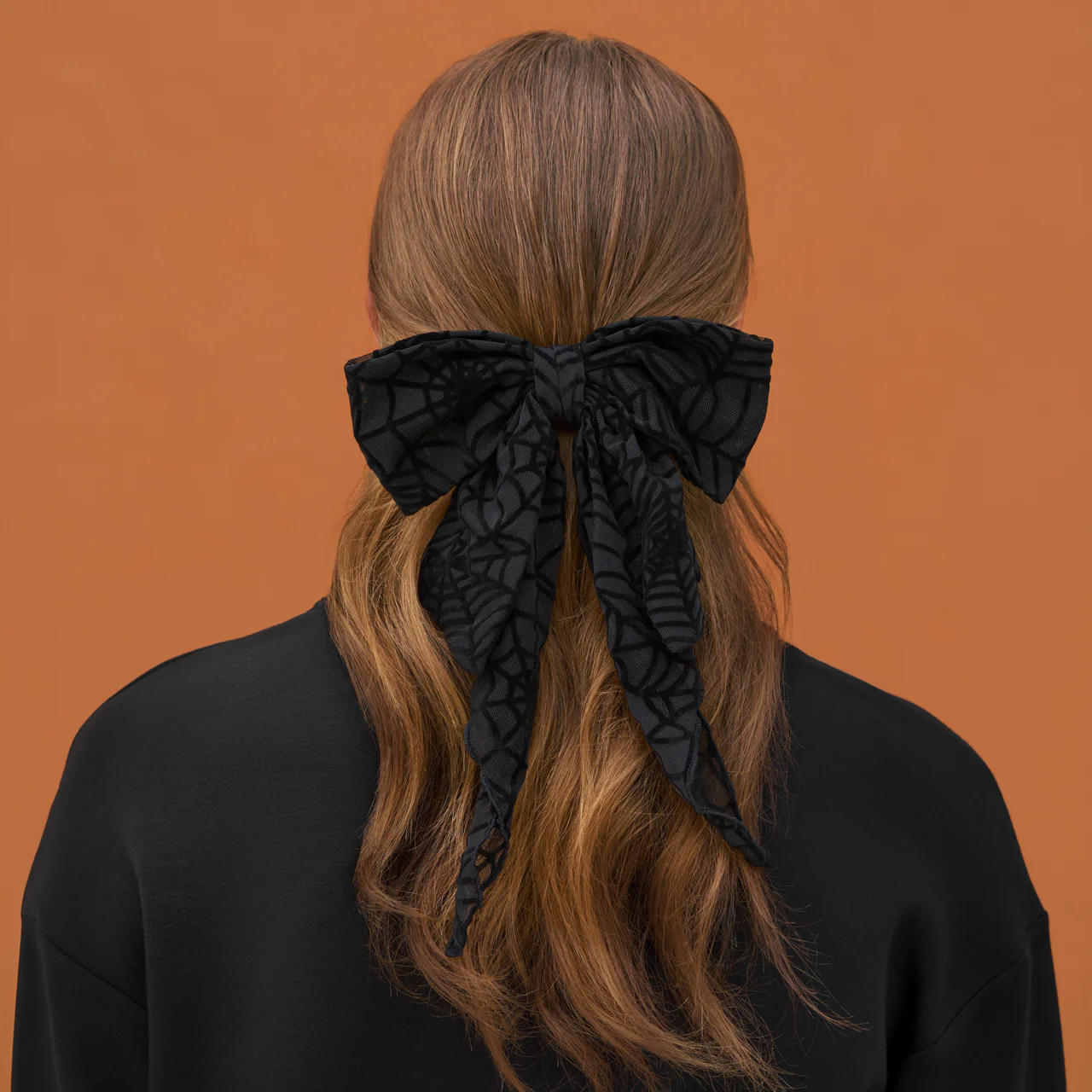 Spiderweb Bow Hair Clip - Image 2