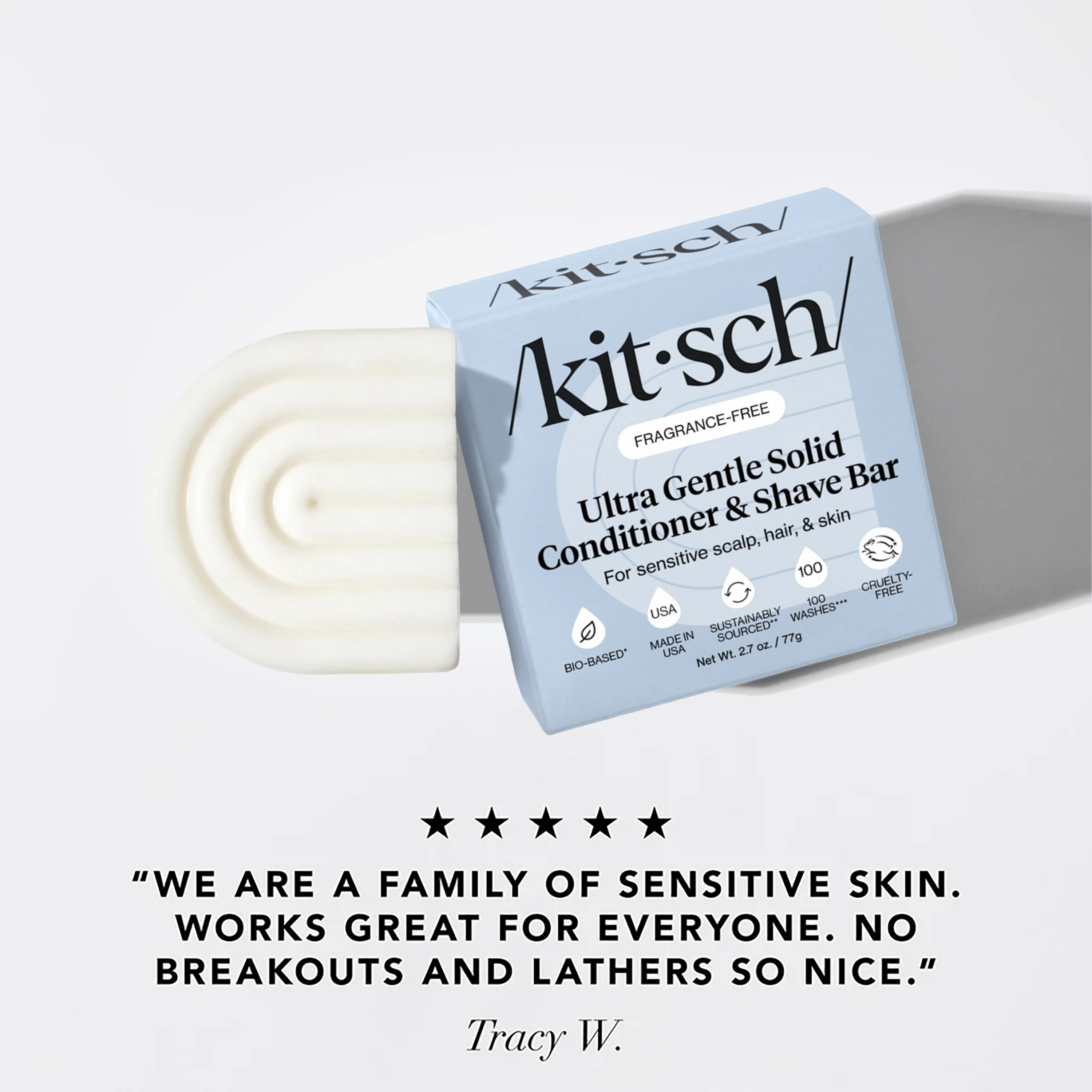Ultra Sensitive Shampoo & Conditioner Bar Combo - Image 4